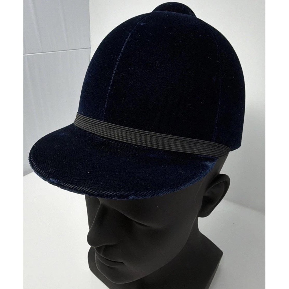 Vintage Velvet Equestrian Riding Cap Size 7 Kerridge West Chester PA Blue